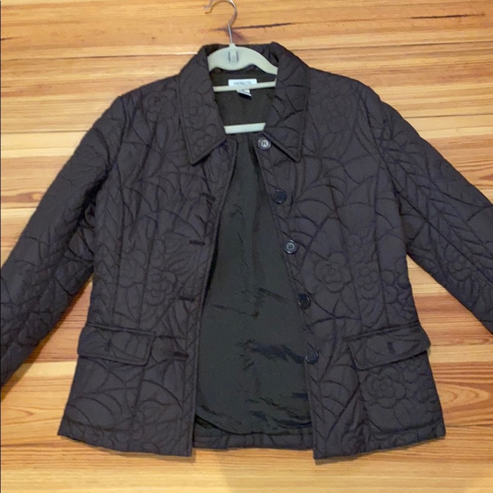 Harolds brown quilted puffer jacket